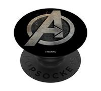 PopSockets Marvel Avengers Steel Logo PopSockets PopGrip: Swappable Grip for Phones & Tablets