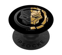 PopSockets Marvel Black Panther vs Killmonger Icon PopSockets PopGrip: Swappable Grip for Phones & Tablets