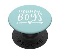 PopSockets Mum of Boys - Cute Hand Lettered Boy Mom Saying PopSockets Grip and Stand for Phones and Tablets