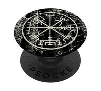 PopSockets Norse Mythology Vegvisir Viking Compass Odin Wotan Warrior PopSockets PopGrip: Swappable Grip for Phones & Tablets