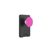 PopSockets Phone Grip - Bright Pink Gingham PopSockets PopWallet for MagSafe