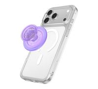 PopSockets Phone Grip for MagSafe, Magnetic Holder- Clear Lavender