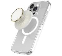 PopSockets Phone Grip with Expanding Kickstand, Compatible with MagSafe, Adapter Ring for MagSafe Included, Wireless Charging Compatible - Coconute Crème Wine Enamel