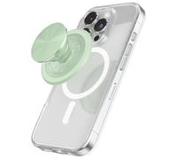 PopSockets Phone Grip Compatible with MagSafe®, Adapter Ring Included, Phone Holder, Wireless Charging Compatible, Aluminium - Honeydew