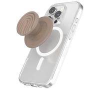 PopSockets Phone Grip for MagSafe, Secure Magnetic Phone Grip & Stand, Hands-Free Kickstand, Wireless Charging Compatible, Cute PopSockets - Curves Latte