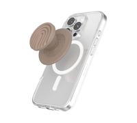 PopSockets Phone Grip for MagSafe, Secure Magnetic Phone Grip & Stand, Hands-Free Kickstand, Wireless Charging Compatible, Cute PopSockets - Curves Latte