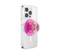 PopSockets Phone Grip for MagSafe, Secure Magnetic Phone Grip & Stand, Hands-Free Kickstand, Wireless Charging Compatible - Ripple Iridescent Absinthe