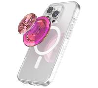PopSockets Phone Grip for MagSafe, Magnetic Holder- Ripple Absinthe | With Magnet, Removable, Kindle/iPhone/Android/Tablet, Hot, Pink, Iridescent, Holographic