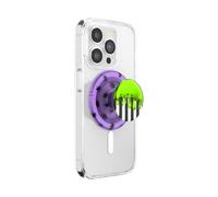 PopSockets Round Phone Grip Compatible with MagSafe, Adapter Ring Included, Phone Holder, Wireless Charging Compatible - Beetlejuice Drip