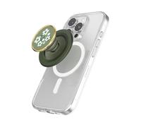 PopSockets Round Phone Grip Compatible with MagSafe, Adapter Ring Included, Phone Holder, Wireless Charging Compatible - Floral Relief