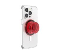 PopSockets Round Phone Grip Compatible with MagSafe, Adapter Ring Included, Phone Holder, Wireless Charging Compatible - Danger Red
