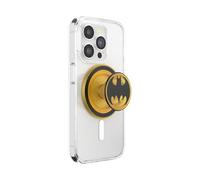 PopSockets Phone Grip for MagSafe, Secure Magnetic Phone Grip & Stand, Hands-Free Kickstand, Wireless Charging Compatible, Batman - Translucent Bat Symbol