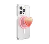 PopSockets Phone Grip for MagSafe, Secure Magnetic Phone Grip & Stand, Hands-Free Kickstand, Wireless Charging Compatible, Cute PopSockets - Squishy Tidepool Heart Pinky
