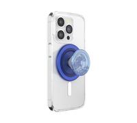 PopSockets Plant-Based Round Phone Grip Compatible with MagSafe, Adapter Ring Included, Phone Holder, Eco-Friendly, Wireless Charging Compatible - Translucent Ocean