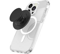 PopSockets Phone Grip Compatible with MagSafe, Adapter Ring for MagSafe Included, Phone Holder, Wireless Charging Compatible - Black