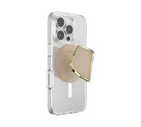 PopSockets Phone Grip for MagSafe with Kickstand, Magnetic Stand, Swappable Top, Secure Hold for iPhone MagSafe Cases, Phone & Tablet Grip - Enamel Latte Cut