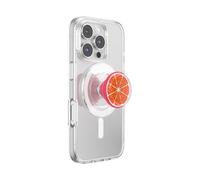 PopSockets Phone Grip for MagSafe with Kickstand, Magnetic Stand, Swappable Top, Secure Hold for iPhone MagSafe Cases, Phone & Tablet Grip - Jelly Citrus