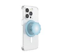 PopSockets Phone Grip for MagSafe with Kickstand, Magnetic Stand, Swappable Top, Secure Hold for iPhone MagSafe Cases, Phone & Tablet Grip - Molded Flower Blue Sigh