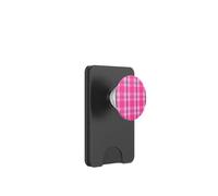 PopSockets Phone Grip - Pink Plaid PopSockets PopWallet for MagSafe