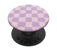 PopSockets Phone Grip - Pink & Purple Checker PopSockets Adhesive PopGrip