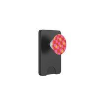 PopSockets Phone Grip - Wavy Floral Pink Checker PopSockets PopWallet for MagSafe