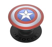 PopSockets: PopGrip - Expanding Stand and Grip with a Swappable Top for Smartphones and Tablets - Enamel Captain America Shield