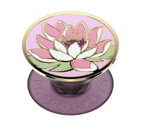 PopSockets Phone Grip with Expanding Kickstand, Adhesive Grip - Enamel Water Lily