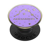 PopSockets Phone Grip with Expanding Kickstand, Adhesive Grip, Enamel - Zodiac Aquarius