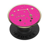 PopSockets Phone Grip with Expanding Kickstand, Adhesive Grip, Enamel - Zodiac Aries