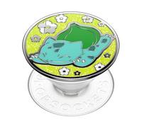 PopSockets Phone Grip with Expanding Kickstand, Adhesive Grip, Pokemon - Enamel Bulbasaur Nap