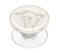 PopSockets Phone Grip with Expanding Kickstand - Pressed Flower Baby's Breath