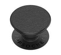 PopSockets: Phone Grip with Extendable Stand, Pop Socket for Phone - Pebbled Vegan Leather Black