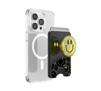 PopSockets: PopWallet+ for MagSafe - Adapter Ring for MagSafe Included - Card holder with an Integrated Swappable PopTop for Smartphones and Cases -All Smiles
