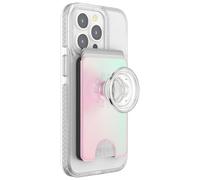 PopSockets Phone Wallet for MagSafe with Grip- Mermaid Pink | PopWallet, Holds 3 Cards, Magnetic, Removable, Secure, Light Pink, Phone, Women