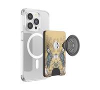 PopSockets: PopWallet+ for MagSafe - Card holder with an Integrated Swappable PopTop for Smartphones and Cases - Secret Garden