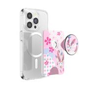PopSockets Phone Wallet with Expanding Grip and Adapter Ring for MagSafe, Phone Card Holder, Wireless Charging Compatible, Wallet Compatible with MagSafe, Pokemon - Enamel Sylveon's Dream