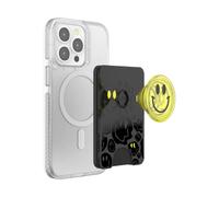PopSockets: PopWallet+ for MagSafe - Adapter Ring for MagSafe Included - Card holder with an Integrated Swappable PopTop for Smartphones and Cases -All Smiles