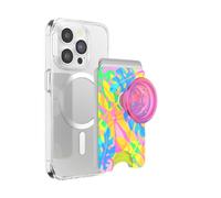 PopSockets Phone Wallet with Expanding Grip and Adapter Ring for MagSafe, Phone Card Holder, Wireless Charging Compatible, Wallet Compatible with MagSafe - Boca Palm