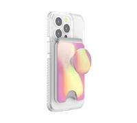 PopSockets Phone Wallet with Expanding Grip, Phone Card Holder, Wireless Charging Compatible, Wallet Compatible with MagSafe - Aurange