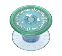 PopSockets Plant-Based Phone Grip with Expanding Kickstand, Adhesive Grip, Eco-Friendly - Keep On Growing Translucent