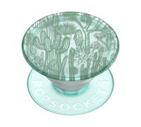 PopSockets Plant-Based Phone Grip with Expanding Kickstand, Adhesive Grip, Eco-Friendly - Translucent Cacti