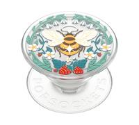 PopSockets Plant-Based Phone Grip with Expanding Kickstand, Eco-Friendly - Bee Boho