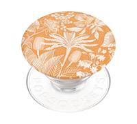 PopSockets Plant-Based Phone Grip with Expanding Kickstand, PopSockets for Phone - Tan Lines Fresh Orange