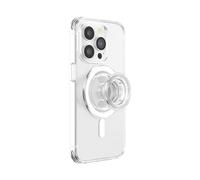 PopSockets Plant-Based Round Phone Grip Compatible with MagSafe, Adapter Ring Included, Phone Holder, Eco-Friendly, Wireless Charging Compatible - Clear