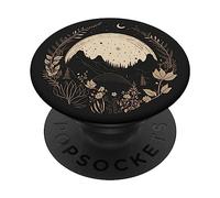 PopSockets Pop Grip: Boho Chic Floral Forest Nature Mountain Moon Hiking Camping Phone Grip Stand