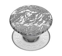 PopSockets Pop Grip for Smartphones Standard Design Plant Mountains, Grey