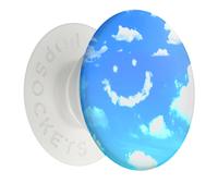 PopSockets Pop Grip for Standard Smartphones in Ciel d'Azur design, White / Blue