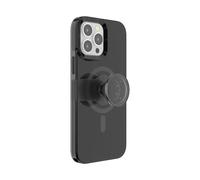 PopSockets: PopCase for MagSafe - Phone Case for iPhone 13 Pro Max with a Repositionable PopGrip Slide Phone Stand and Grip with a Swappable Top - Black