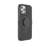 PopSockets: PopCase MagSafe Phone Case for iPhone 12 / 12 Pro with a Repositionable PopGrip Slide Phone Stand and Grip with a Swappable Top - Black