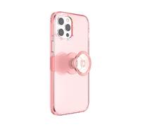 PopSockets: PopCase Phone Case for iPhone 12 Pro Max with a Repositionable PopGrip Slide Phone Stand and Grip with a Swappable Top - Peachy